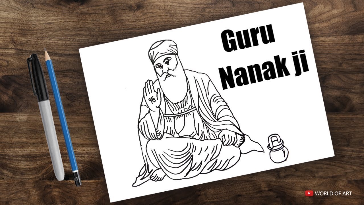 1280x720 Drawing Guru Nanak Jayanti - Guru Drawing