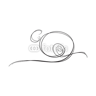 400x400 vector sketch illustration of an object of nature outline hand - Gust Of Wind Drawing