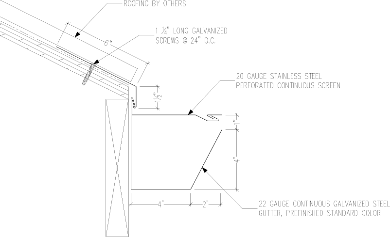 Detail Gutter Drawing Cad Details Architecture Getdrawings Drawings 
