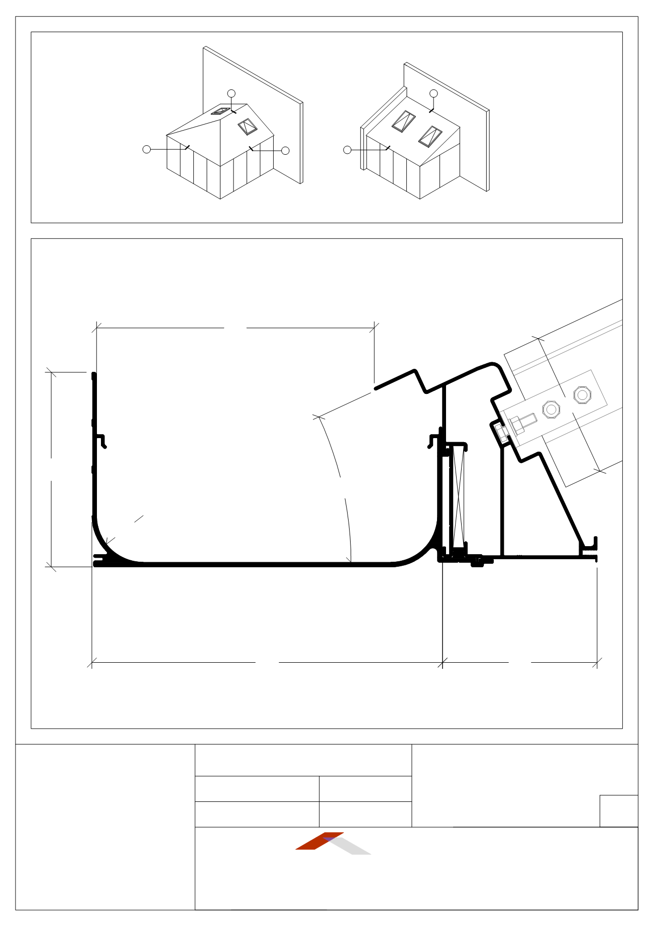 1300x1841 Roof Box Gutter Drawing - Gutter Drawing