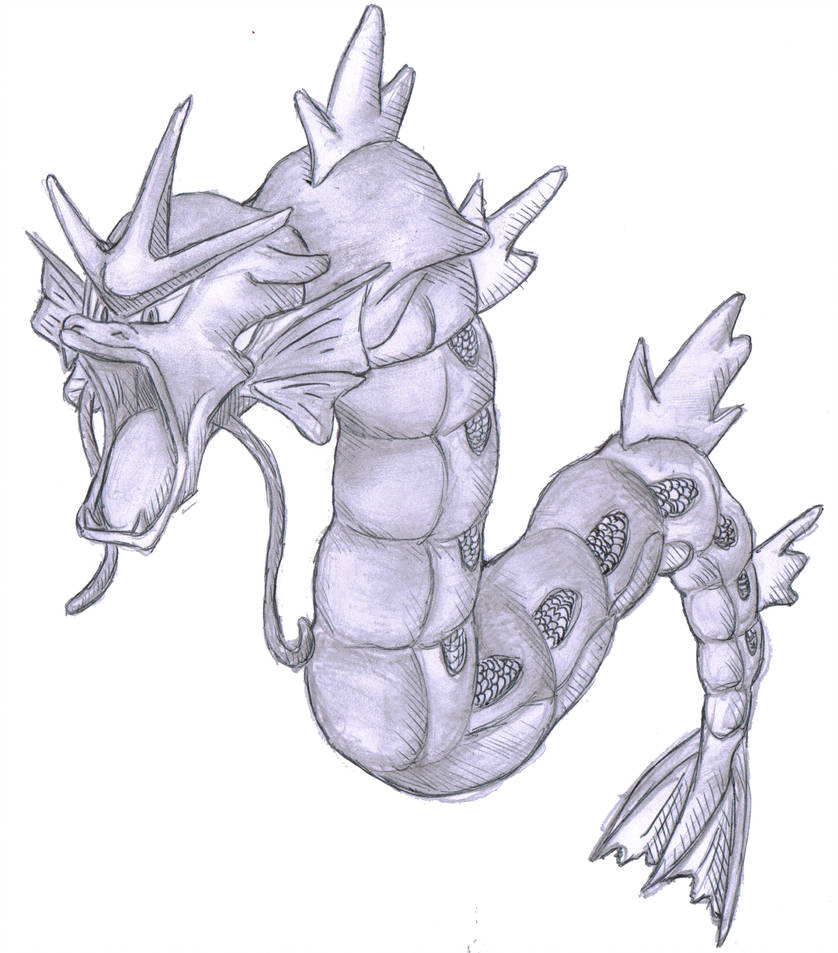 838x953 Gyarados Drawing - Gyarados Drawing