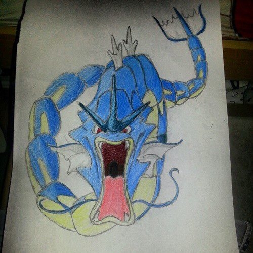500x500 Gyarados Drawing I Accept Requests Pokemon - Gyarados Drawing