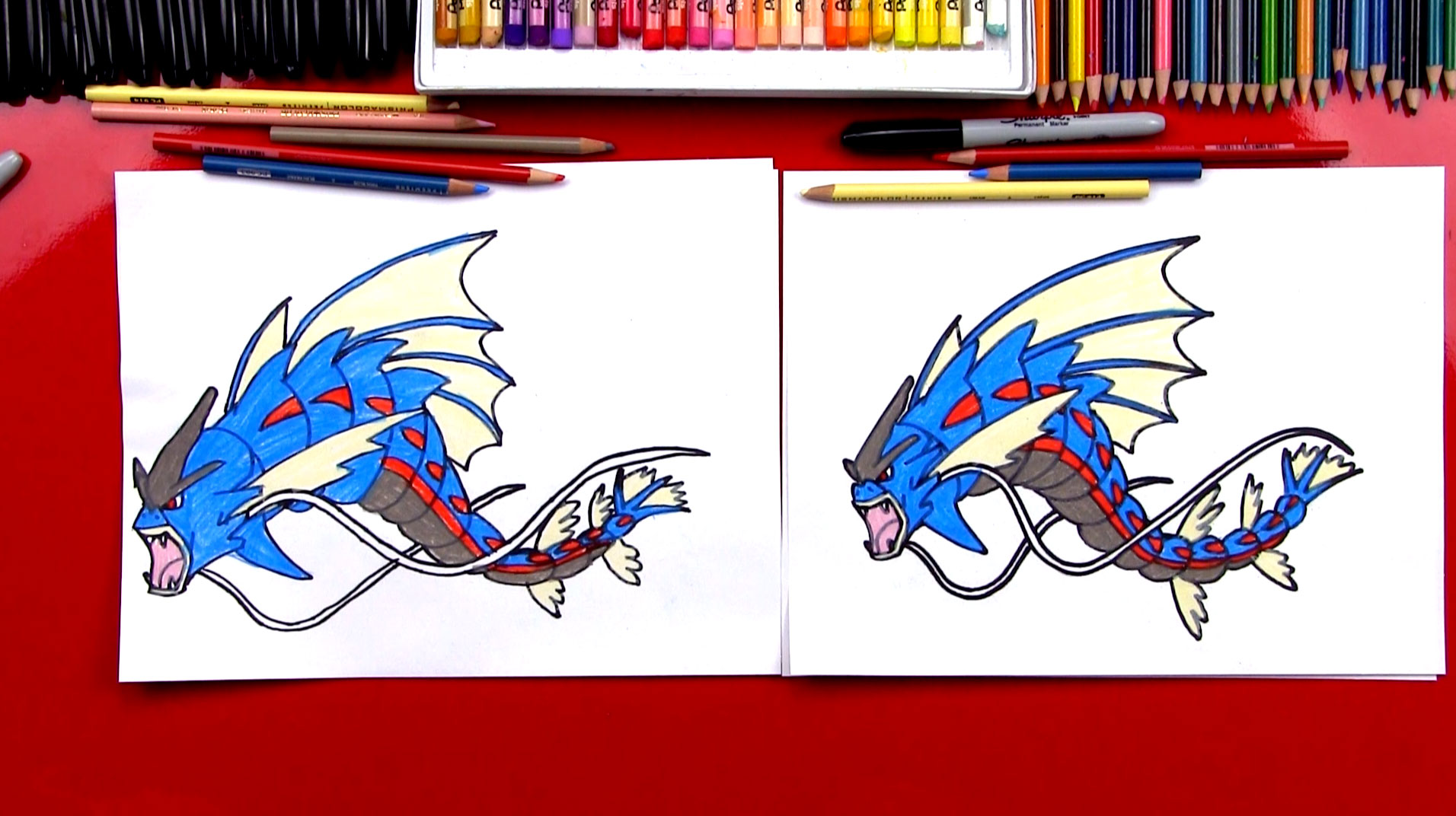 1912x1072 How To Draw Mega Gyarados Pokemon - Gyarados Drawing