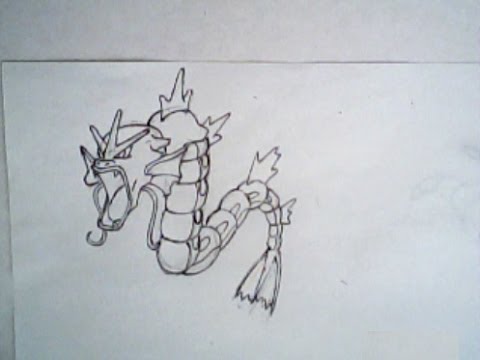 480x360 How To Draw Gyarados From Pokemon - Gyarados Drawing