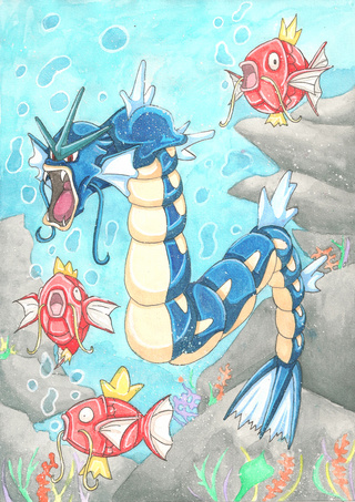 320x453 Gyarados Drawings On Paigeeworld Pictures Of Gyarados - Gyarados Drawing