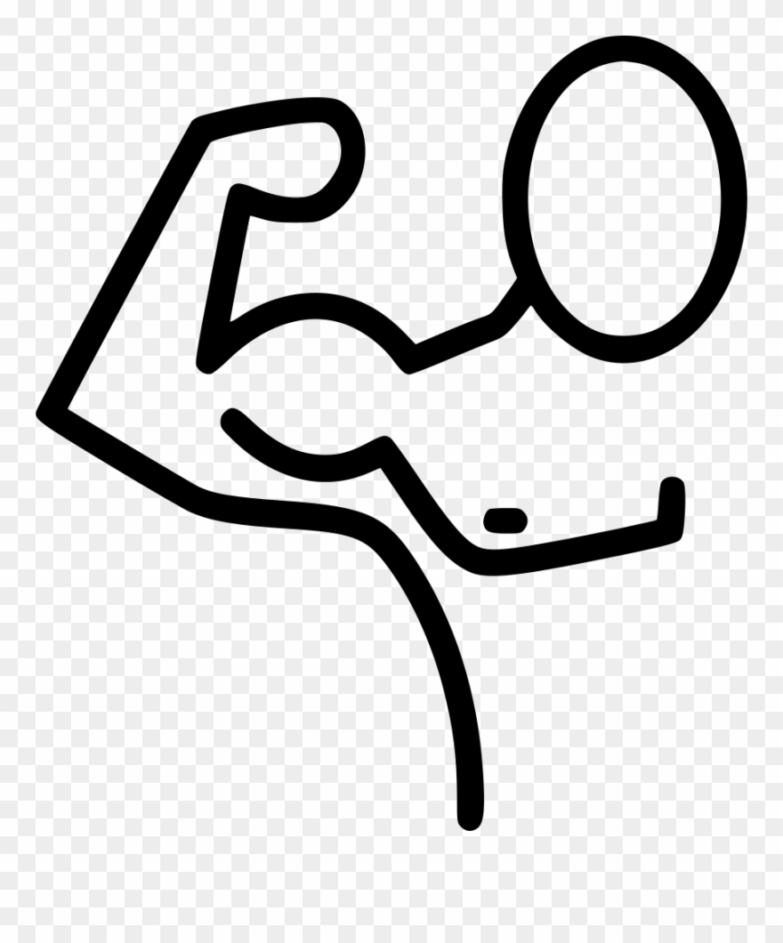 880x1060 muscle man figure workout png icon - Gym Drawing