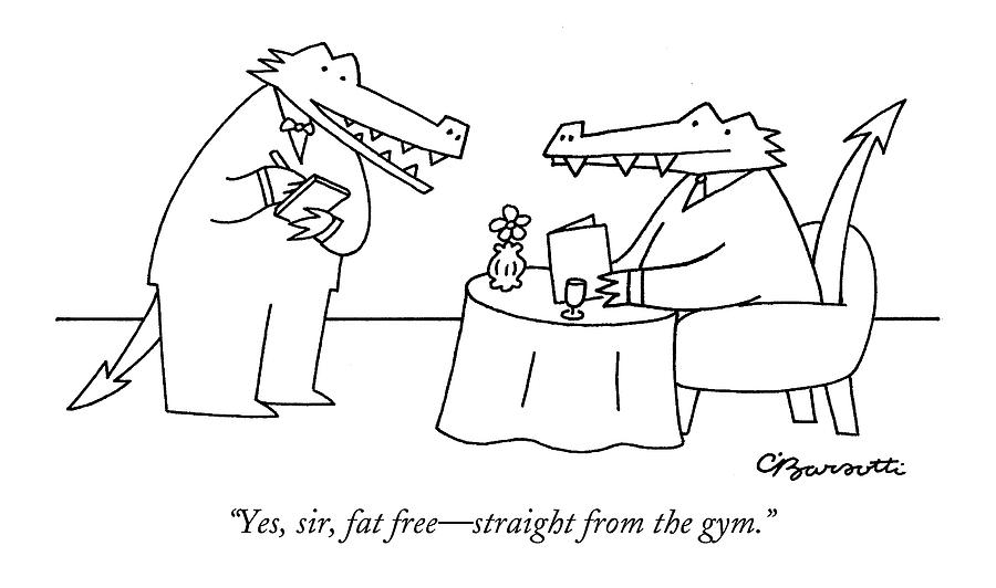 900x532 Yes, Sir, Fat Free - Gym Drawing