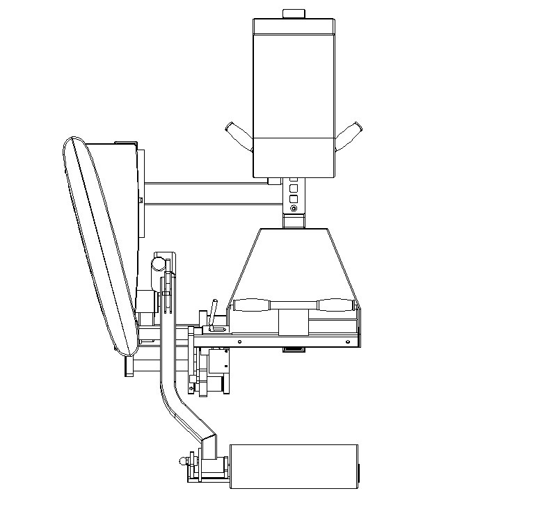 779x752 Cad Drawing Of Leg Extension Machine - Gym Equipment Drawing