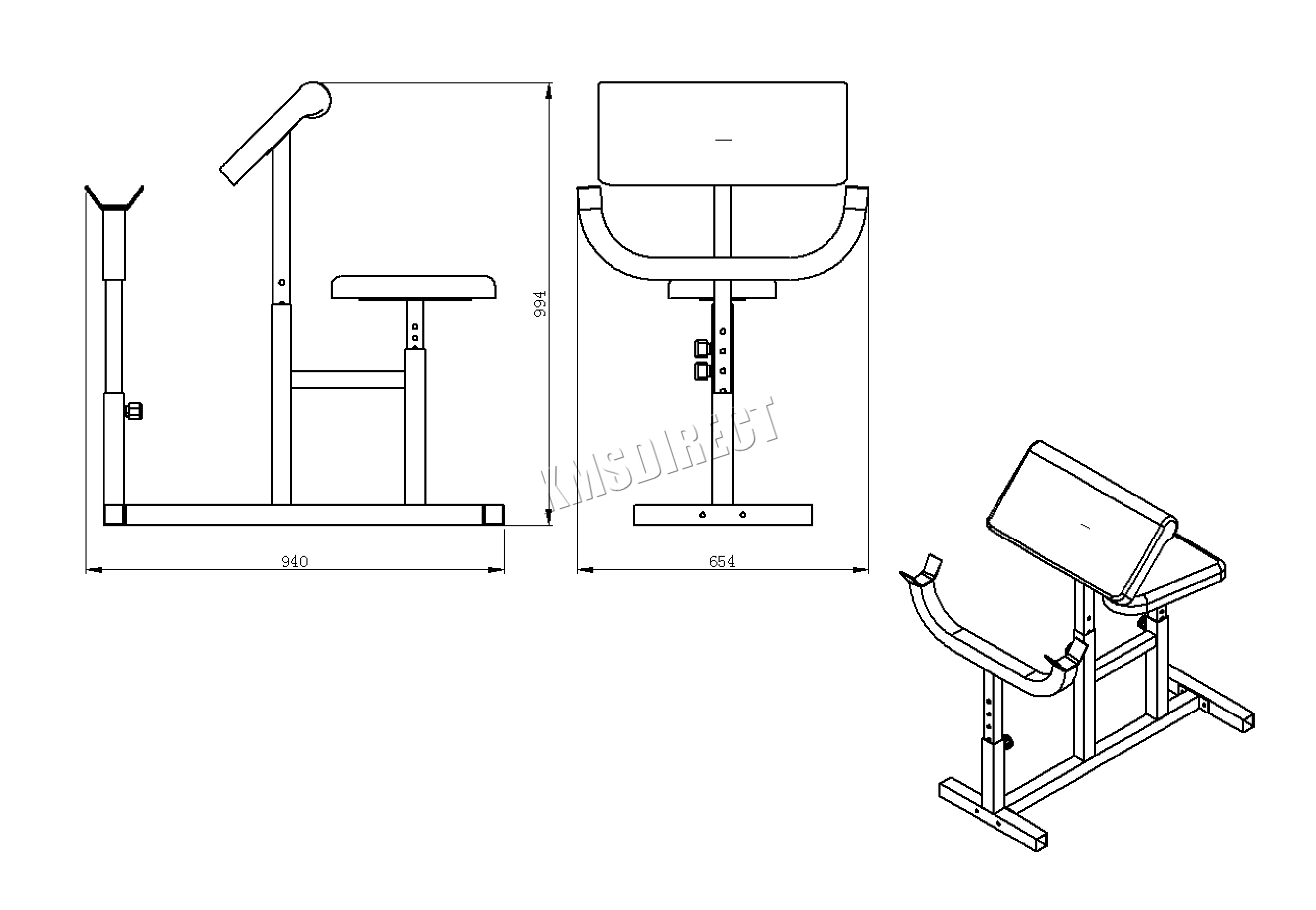 2555x1767 heavy duty steel preacher arm curl weight bench bicep gym - Gym Equipment Drawing