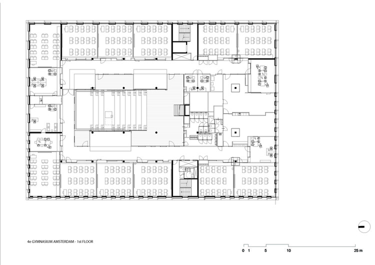 750x530 the gymnasium paul de ruiter architects archdaily - Gymnasium Drawing