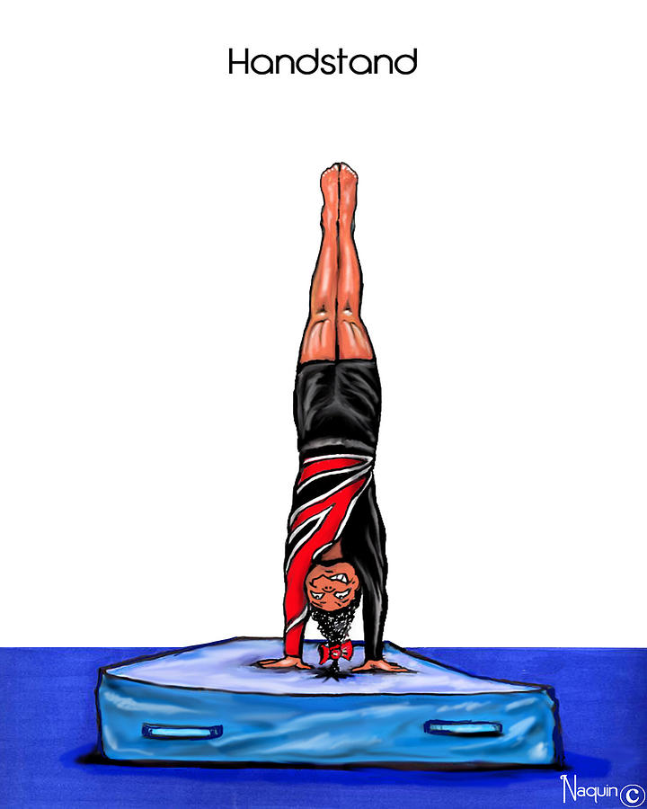 720x900 gymnastics handstand drawing - Gymnastics Drawings