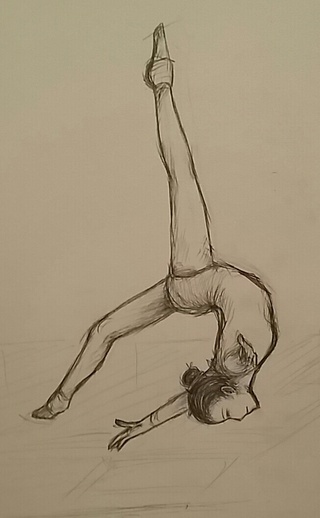320x518 ok but i like drawing gymnasts - Gymnastics Drawings