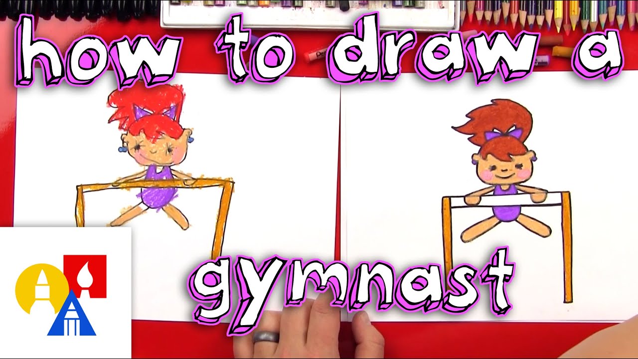1280x720 How To Draw A Cartoon Gymnast - Gymnastics Drawings Easy