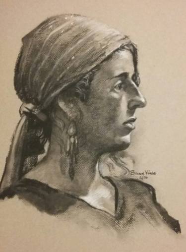 375x508 gypsy girl drawing - Gypsy Drawing