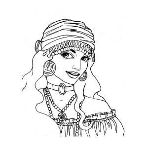 300x300 gypsy sketch drawing - Gypsy Drawing