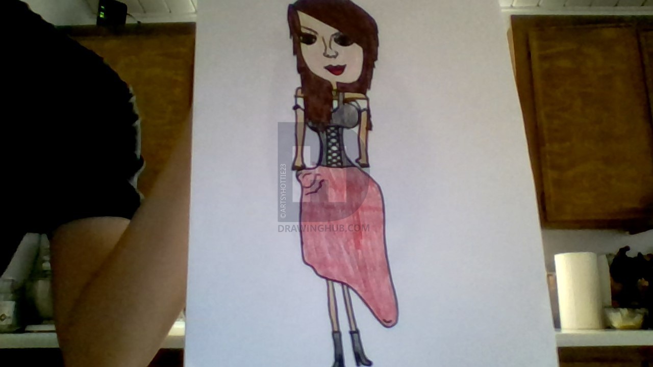 1280x720 gypsy girl drawing, step - Gypsy Girl Drawing