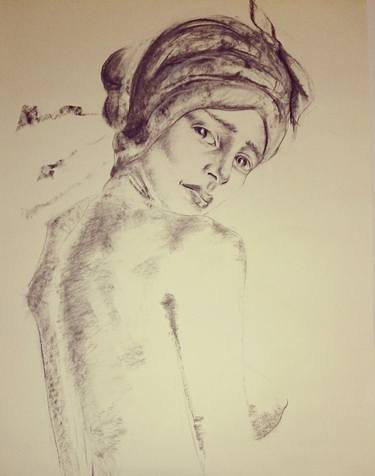 375x476 gypsy girl drawing - Gypsy Girl Drawing