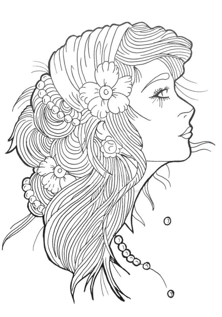749x1066 gypsy girl - Gypsy Girl Drawing