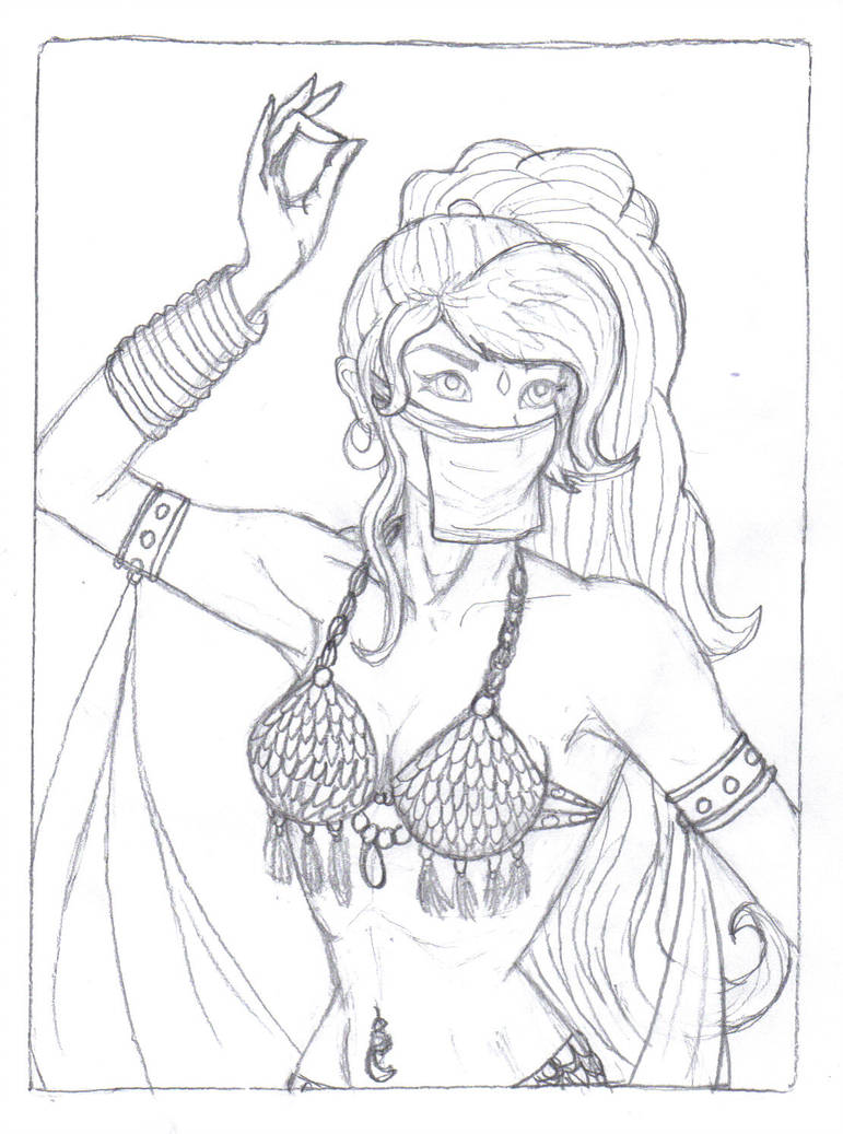 771x1037 gypsy girl - Gypsy Girl Drawing