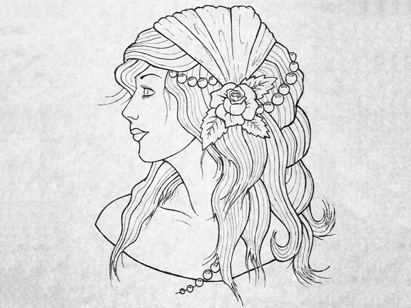 800x600 gypsy woman - Gypsy Girl Drawing