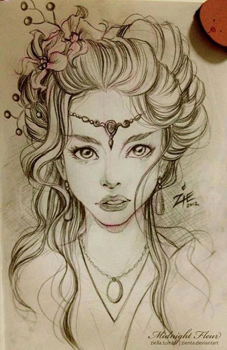 468x720 gypsy girl body art fantasy art, drawings, fairy drawings - Gypsy Girl Drawing