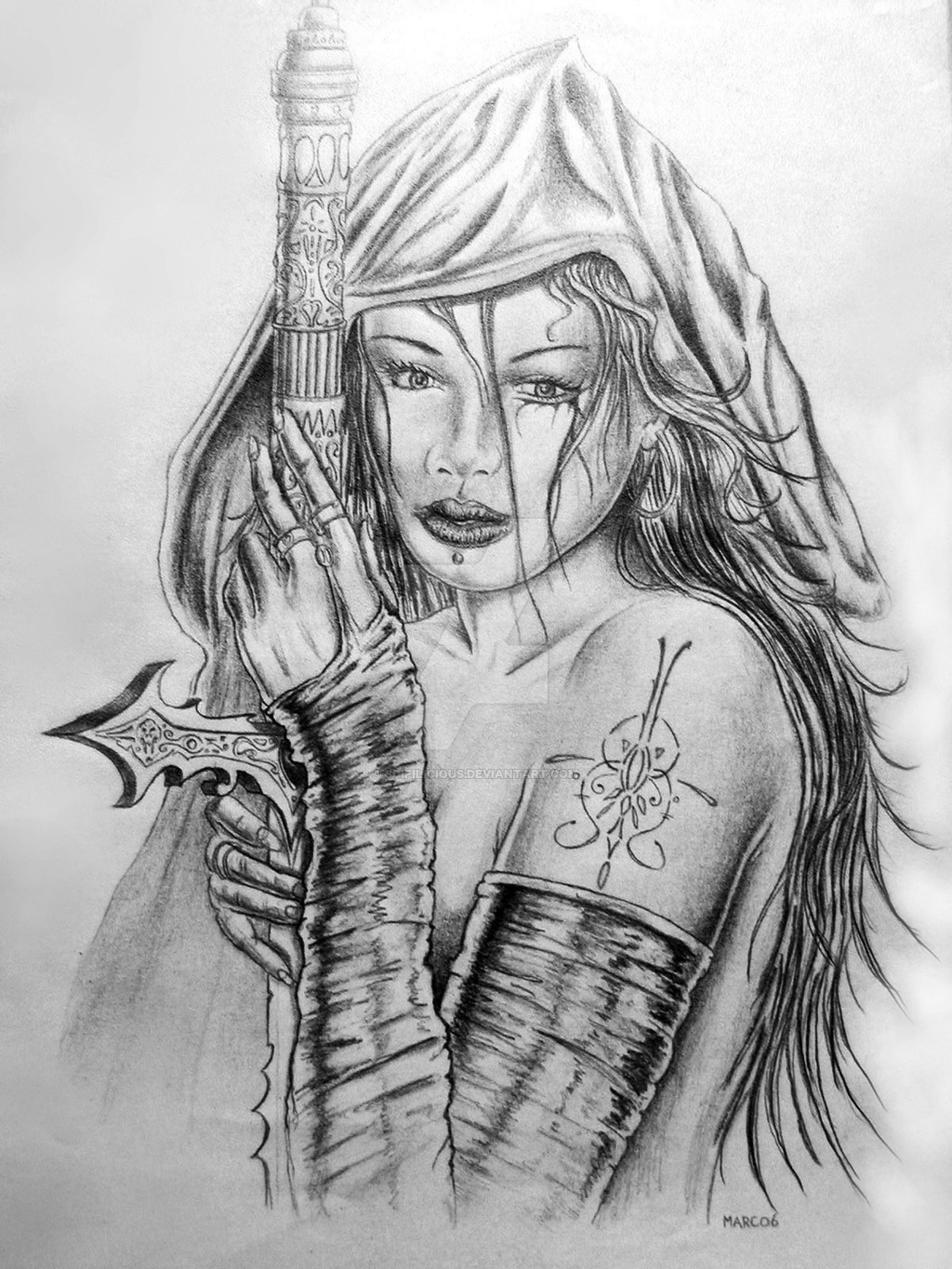 1024x1365 gypsy woman - Gypsy Girl Drawing