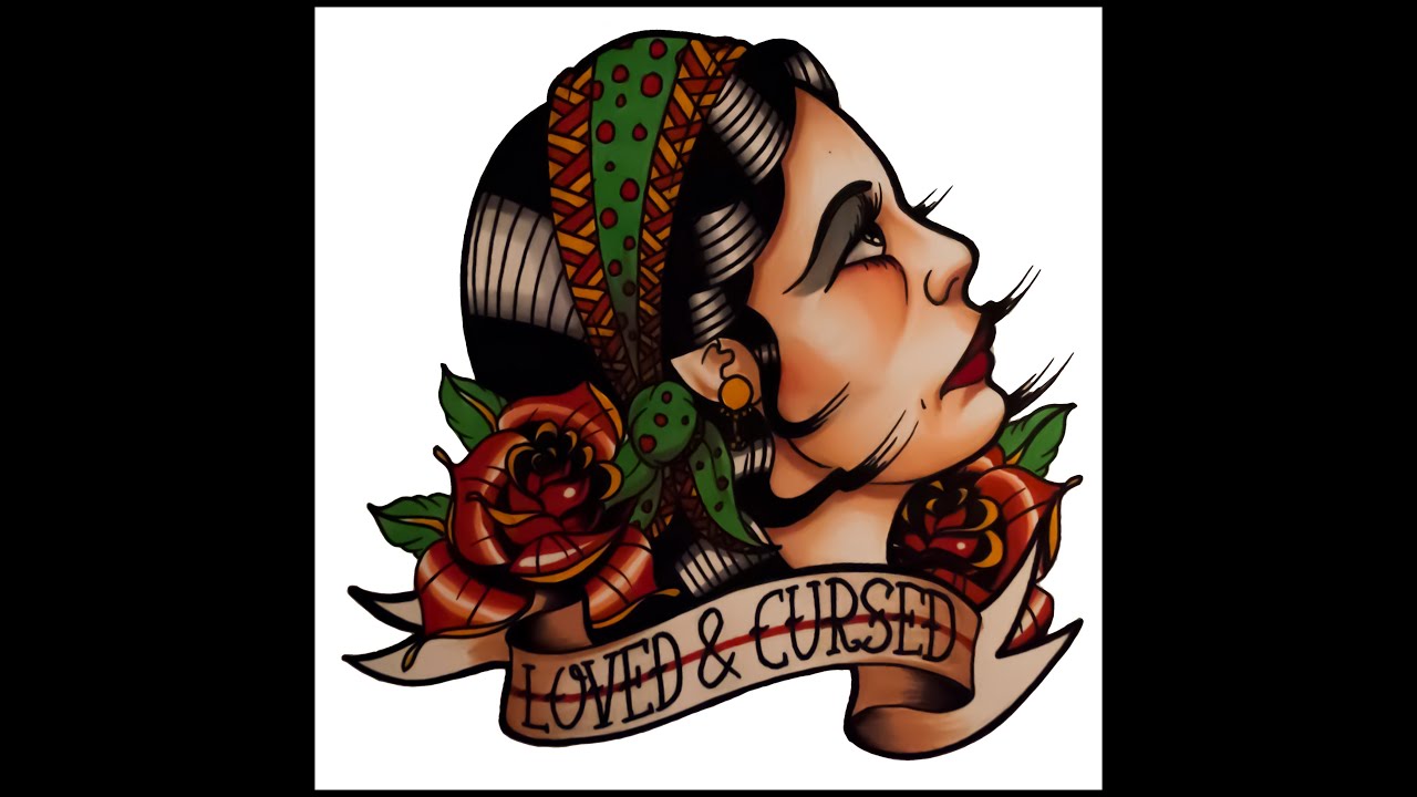 1280x720 how to draw a gypsy head tattoo style - Gypsy Head Drawing