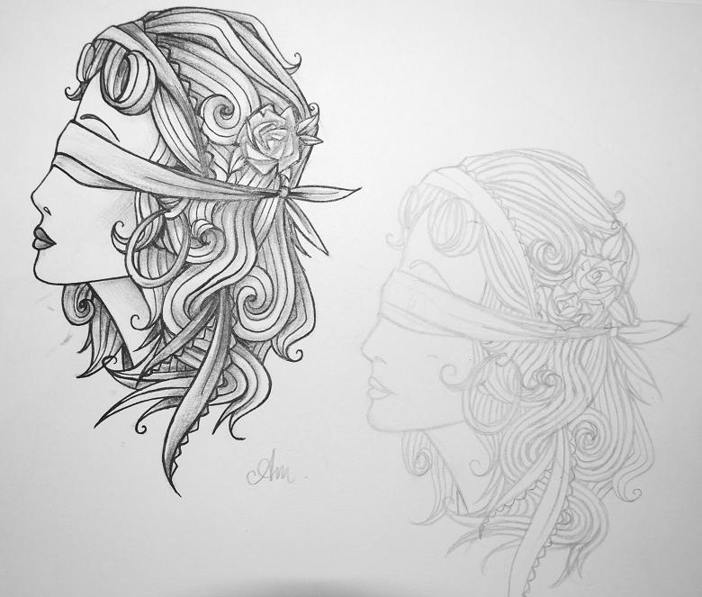 780x663 magazine tatoo gypsy head tattoo design - Gypsy Head Drawing