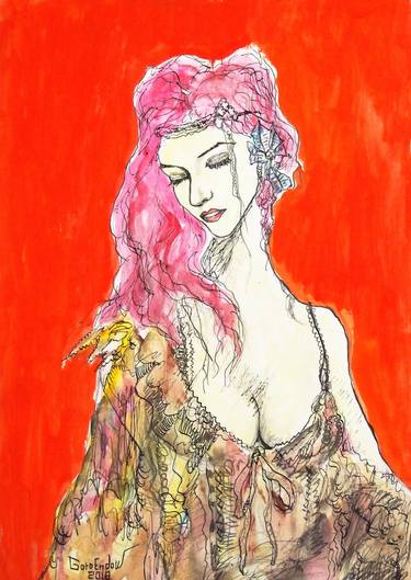 375x529 Gypsy Woman Drawing - Gypsy Woman Drawing