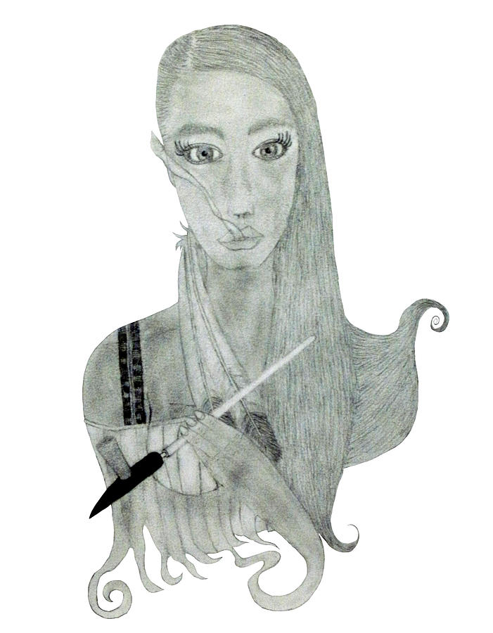 701x900 Gypsy Woman Drawing - Gypsy Woman Drawing