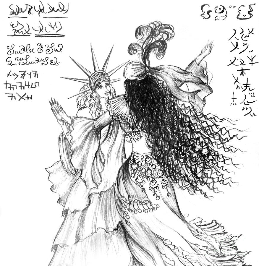 876x900 Gypsy Woman Drawings Fine Art America - Gypsy Woman Drawing