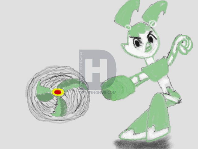 640x480 Jenny Using Gyro Attack Drawing - Gyro Drawing