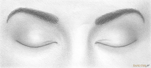 594x266 How To Draw Closed Eyes Rapidfireart - H Drawing