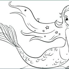 230x230 Vibrant Ideas Mermaid Coloring Pages Drawing - H2o Drawing