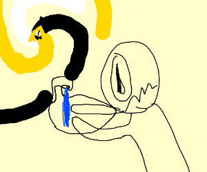 300x250 Man Vigorously Convulses Hands - H2o Drawing