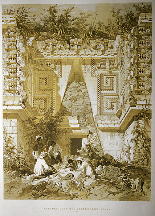 503x700 frederick catherwood's drawing of uxmal - Hacienda Drawing