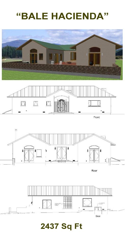 491x936 a bit big but interesting straw bale plans - Hacienda Drawing