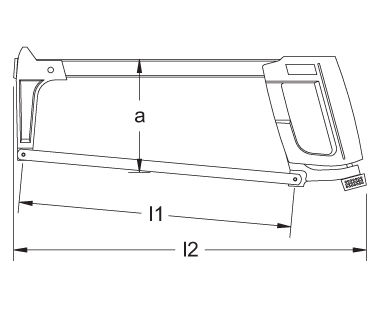 380x310 hacksaw frame cs unitec - Hacksaw Drawing