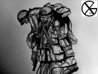 333x250 Hacksaw Ridge Drawing - Hacksaw Drawing