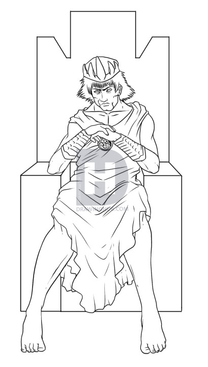 409x720 how to draw hades, step - Hades Drawing