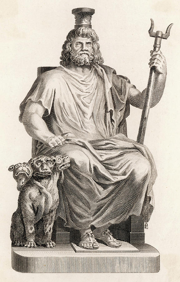 577x900 hades or dis in greek mythology, pluto drawing - Hades Greek God .....