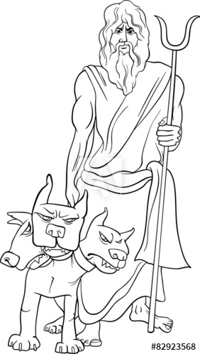 282x500 greek god hades coloring page - Hades Greek God Drawing