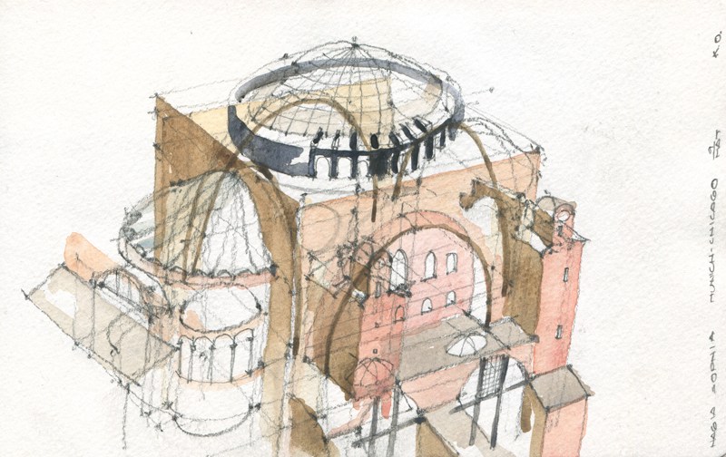 800x504 transparent drawing hagia sophia - Hagia Sophia Drawing