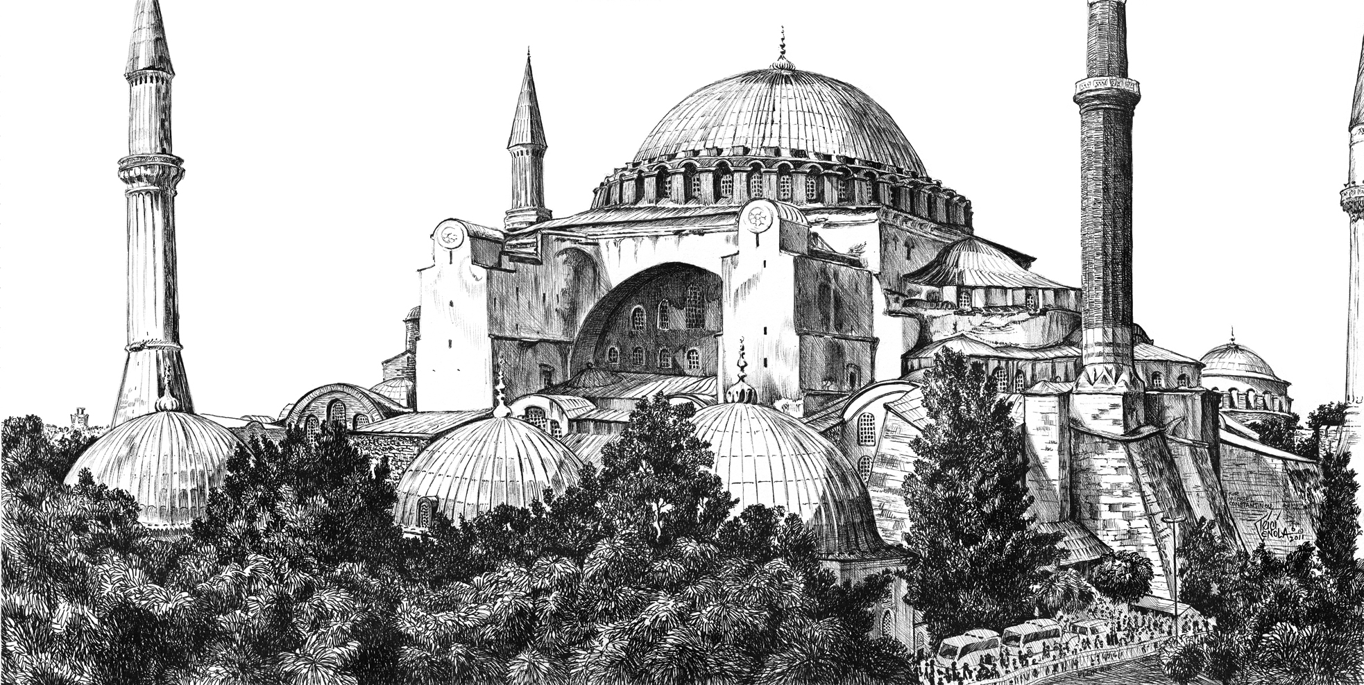Hagia Sophia Drawing at Explore collection of