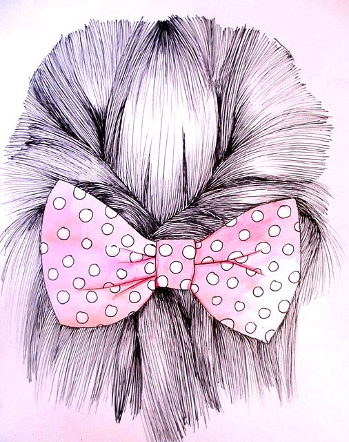 Hair Bow Drawing at Explore collection of Hair Bow