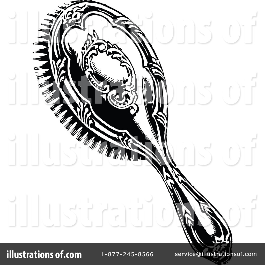 1024x1024 Hairbrush Clipart - Hair Brush Drawing