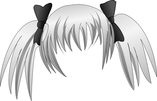 600x387 Secretlondon Manga Hair Clip Art Free Vector In Open Office - Hair Clip Drawing