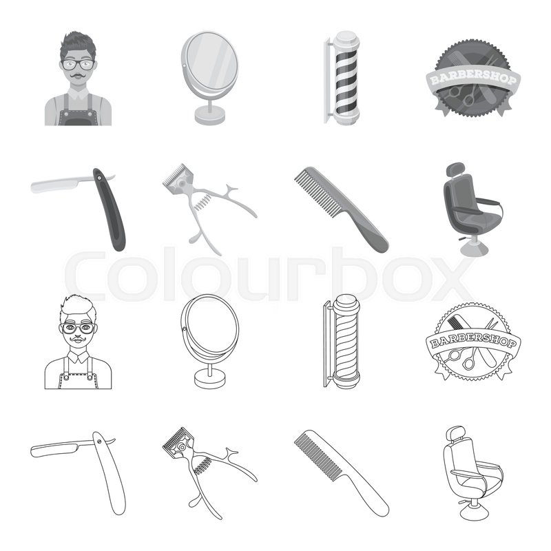 800x800 a razor, a mechanical hair clipper, an stock vector colourbox - Hair Clipper Drawing