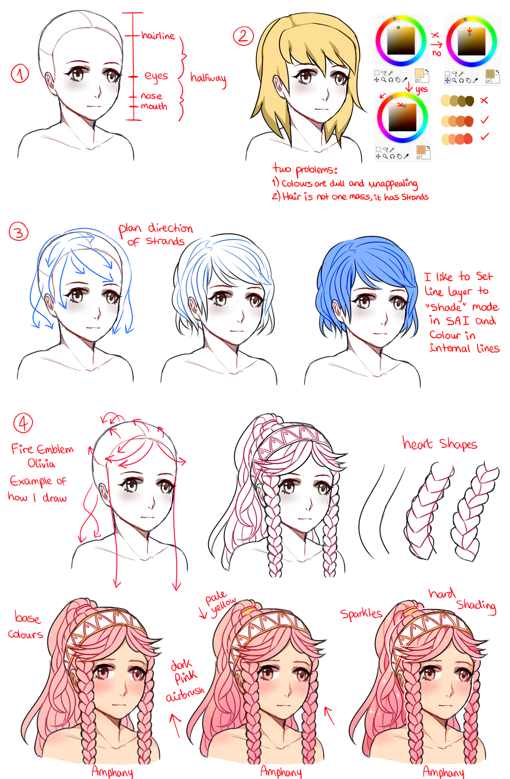 1024x1562 Art Tutorials Drawing Hair Tutorial, How - Hair Drawing Tutorial