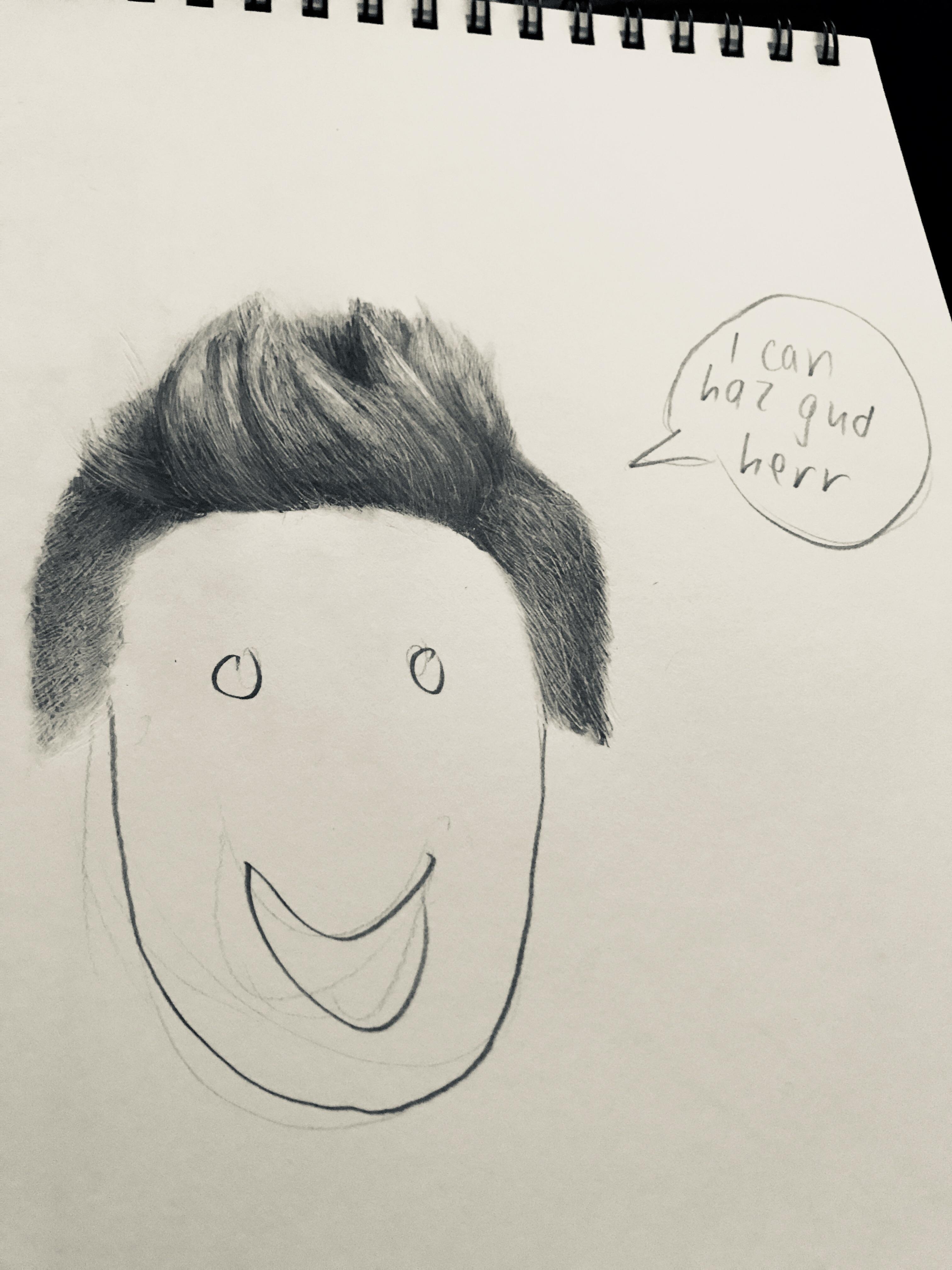 3024x4032 Did A Quick Hair Drawing Tutorial, But It Felt Wrong Without - Hair Drawing Tutorial